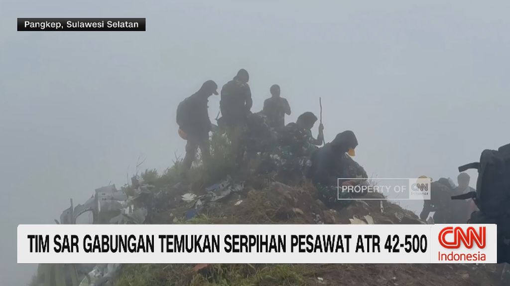 VIDEO: Tim SAR Gabungan Temukan Serpihan Pesawat ATR 42-500