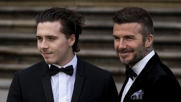 Brooklyn Cuek Bebek saat David Beckham Ulang Tahun