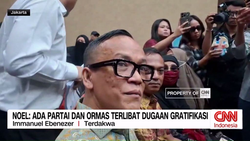 VIDEO: Noel Didakwa Terima Gratifikasi Sertifikasi K3 Rp3,3 M