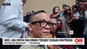 VIDEO: Noel Didakwa Terima Gratifikasi Sertifikasi K3 Rp3,3 M