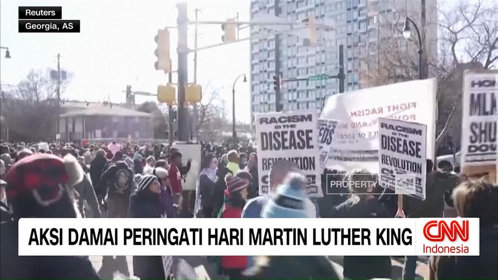 VIDEO: Aksi Damai Peringati Hari Martin Luther King