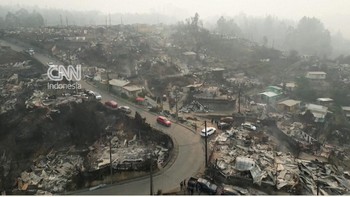 Penampakan Kebakaran Hutan Chile Hanguskan Wilayah Seluas Seattle AS