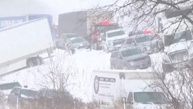 Tabrakan Beruntun 100 Kendaraan di Tol Michigan AS Imbas Badai Salju