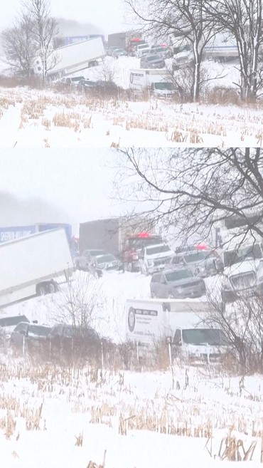 Tabrakan Beruntun 100 Kendaraan di Tol Michigan AS Imbas Badai Salju