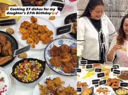 Spesial! Ultah ke-27 Wanita Ini Dihadiahi 27 Menu Enak Bikinan sang Ibu