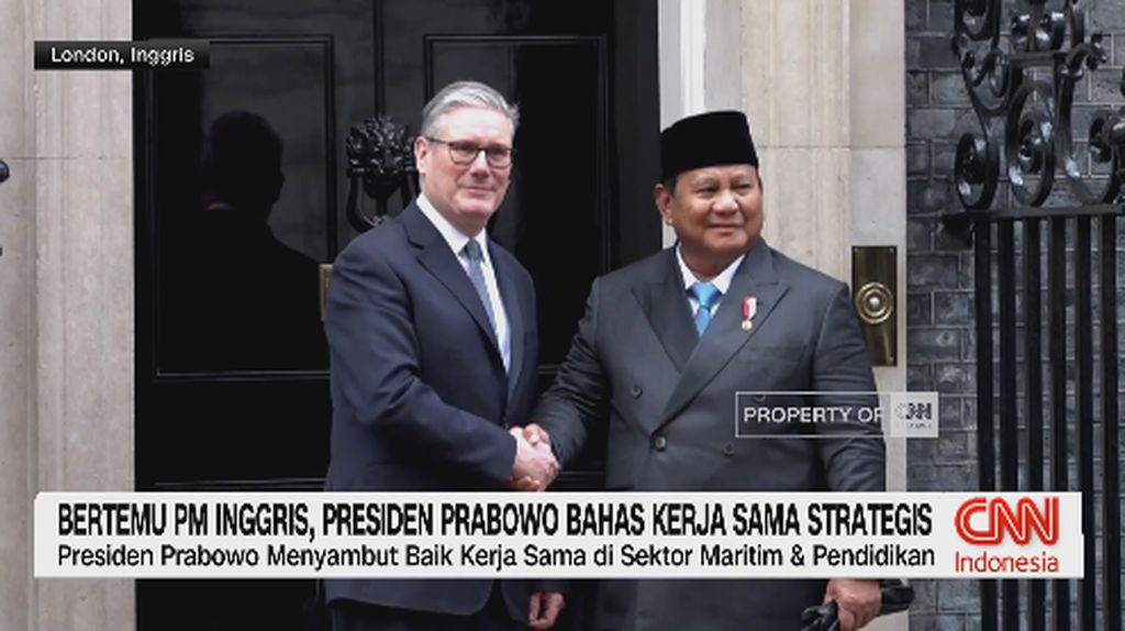 VIDEO: Bertemu PM Inggris, Presiden Prabowo Bahas Kerja Sama Strategis