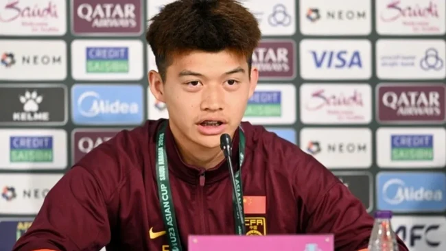 Bek timnas China U-23, Liu Haofan, menyindir Nguyen Dinh Bach usai menang 3-0 di semifinal Piala Asia U-23 2026.