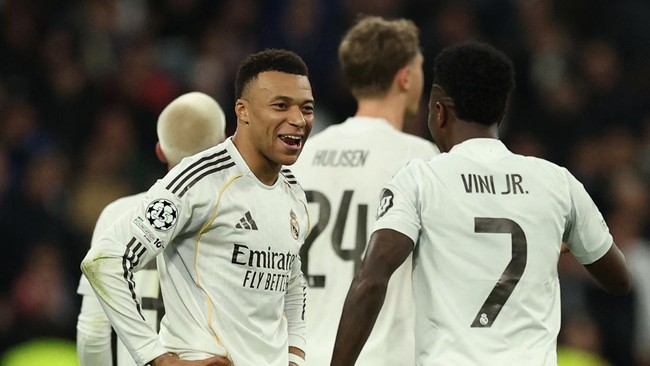 Pesta gol Real Madrid saat menghadapi AS Monaco di Liga Champions menampakkan Kylian Mbappe yang tega dan Vinicius yang kembali jadi protagonis.