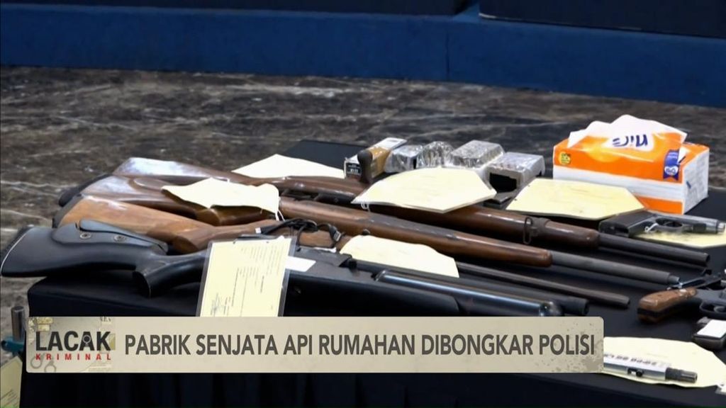 VIDEO: Berantas Senpi Ilegal dan Narkoba, Polisi Ungkap Pabrik Senjata