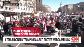 VIDEO: 1 Tahun Donald Trump Menjabat, Protes Warga Meluas