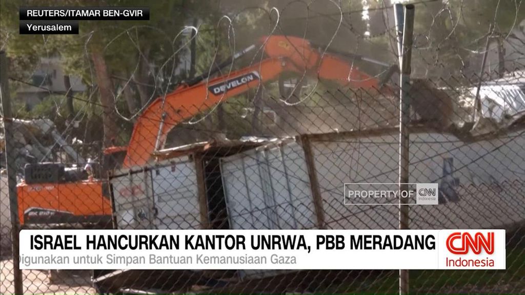 VIDEO: Israel Hancurkan Kantor UNRWA, PBB Meradang