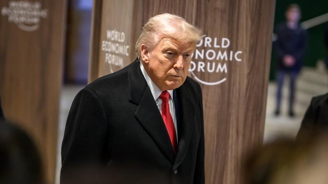 Presiden Donald Trump mengatakan telah mencapai kerangka kesepakatan terkait Greenland dengan Eropa di sela-sela Forum Ekonomi Dunia (WEF) Davos, Swiss.