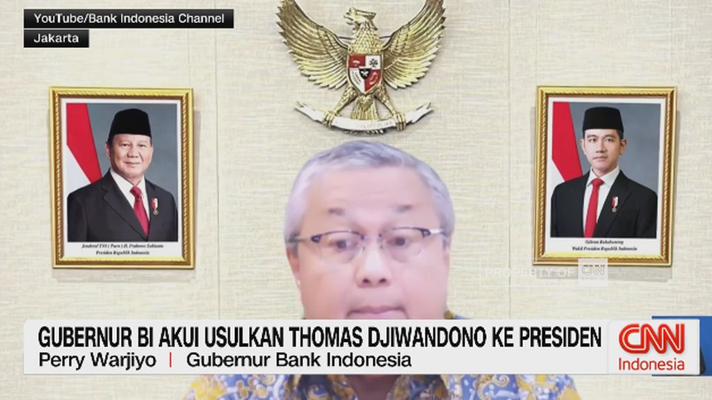 VIDEO: Gubernur BI Akui Usulkan Thomas Djiwandono