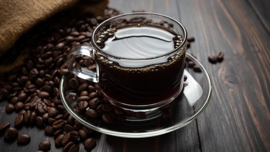 Ilustrasi kopi&comma; biji kopi&comma; es kopi