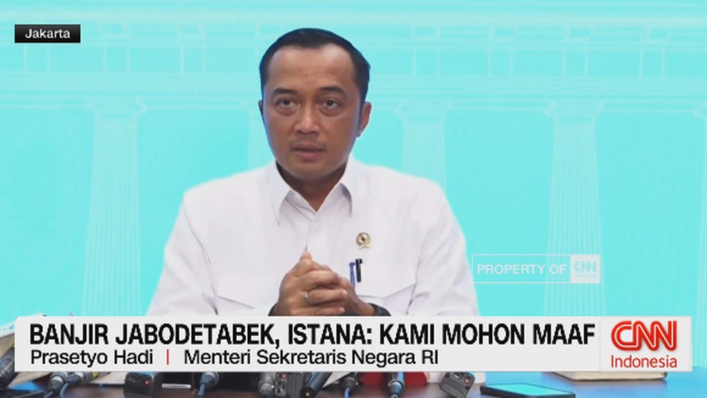 VIDEO: Banjir Jabodetabek, Istana: Kami Mohon Maaf