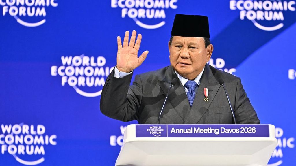 FOTO: Prabowo Pamer Capaian Ekonomi RI di WEF Davos