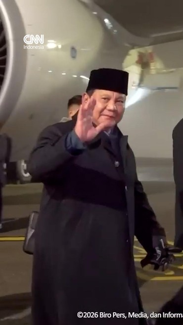 Momen Prabowo Tiba di Swiss Hadiri World Economic Forum 2026 di Davos