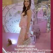 Inspirasi Outfit Pink dan Merah ala Cathy Sharon, Mahalini dan Tasya Farasya