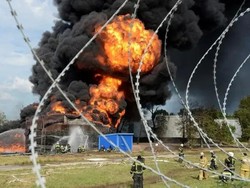 Depot Minyak Rusia Terbakar Dihantam Serangan Drone