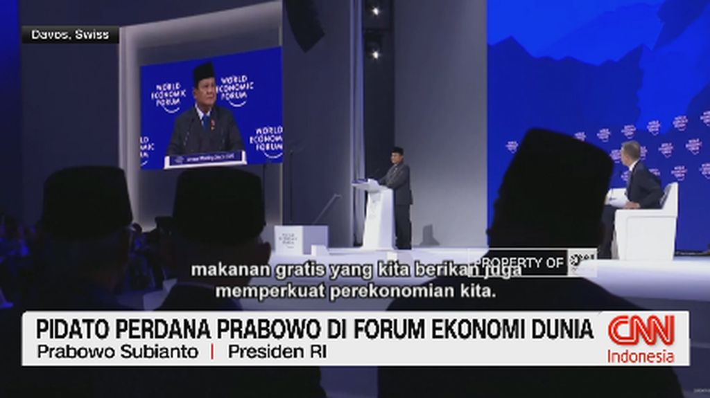 VIDEO: Pidato Perdana Prabowo di Forum Ekonomi Dunia