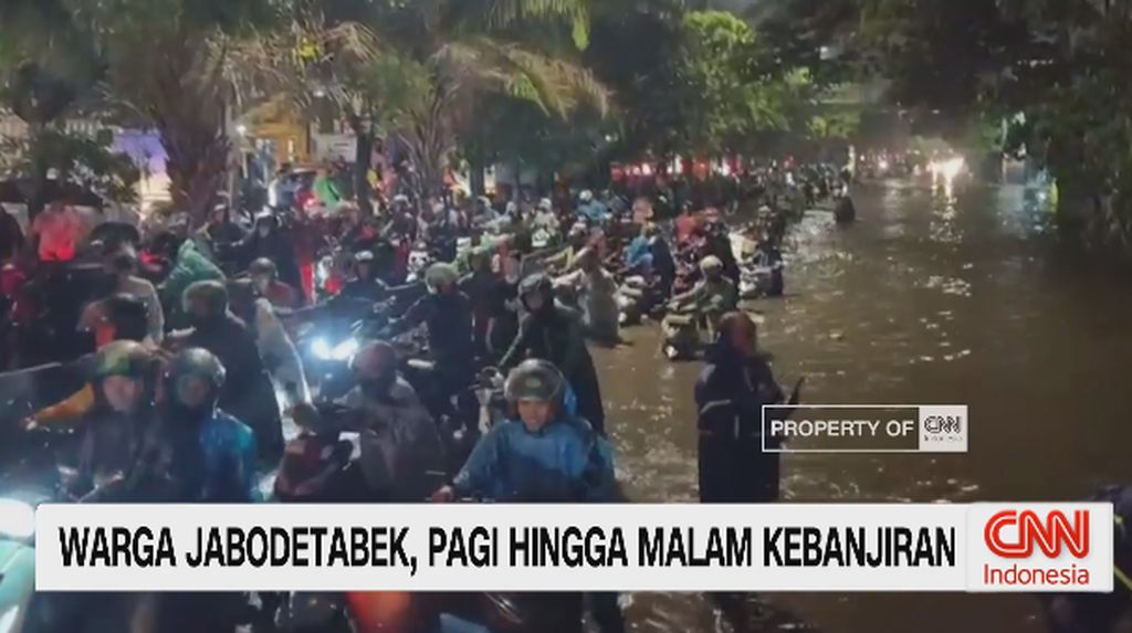 VIDEO: Warga Jabodetabek, Pagi Hingga Malam Kebanjiran
