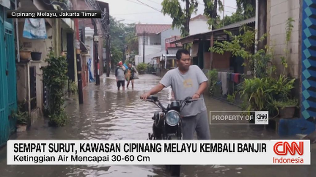 VIDEO: Sempat Surut, Kawasan Cipinang Melayu Kembali Banjir