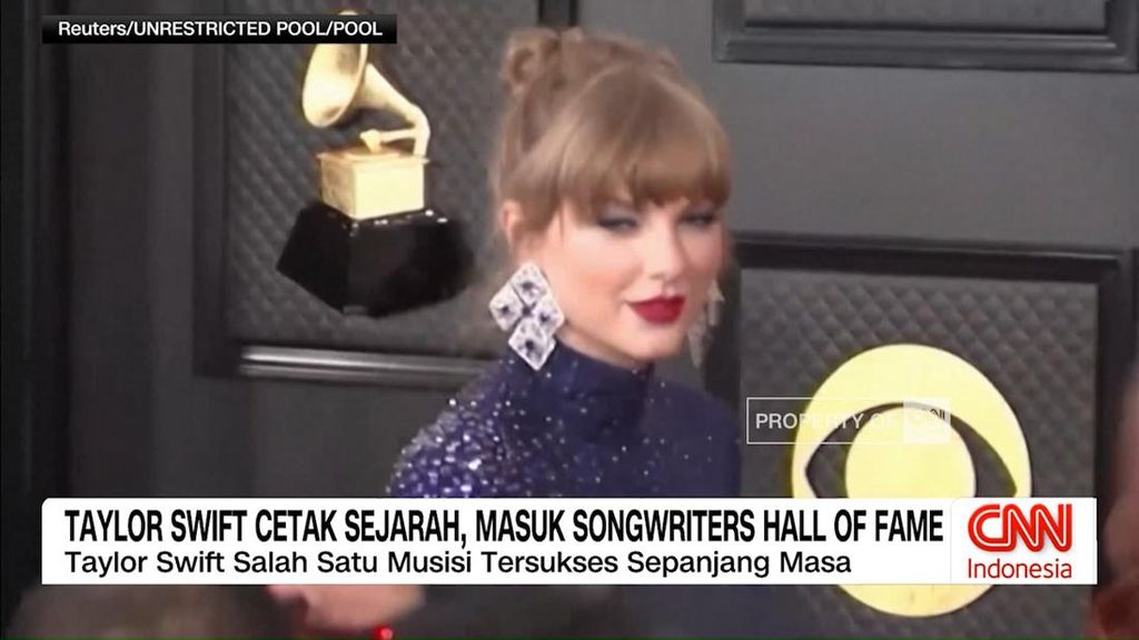 VIDEO: Taylor Swift Cetak Sejarah, Masuk Songwriters Hall of Fame