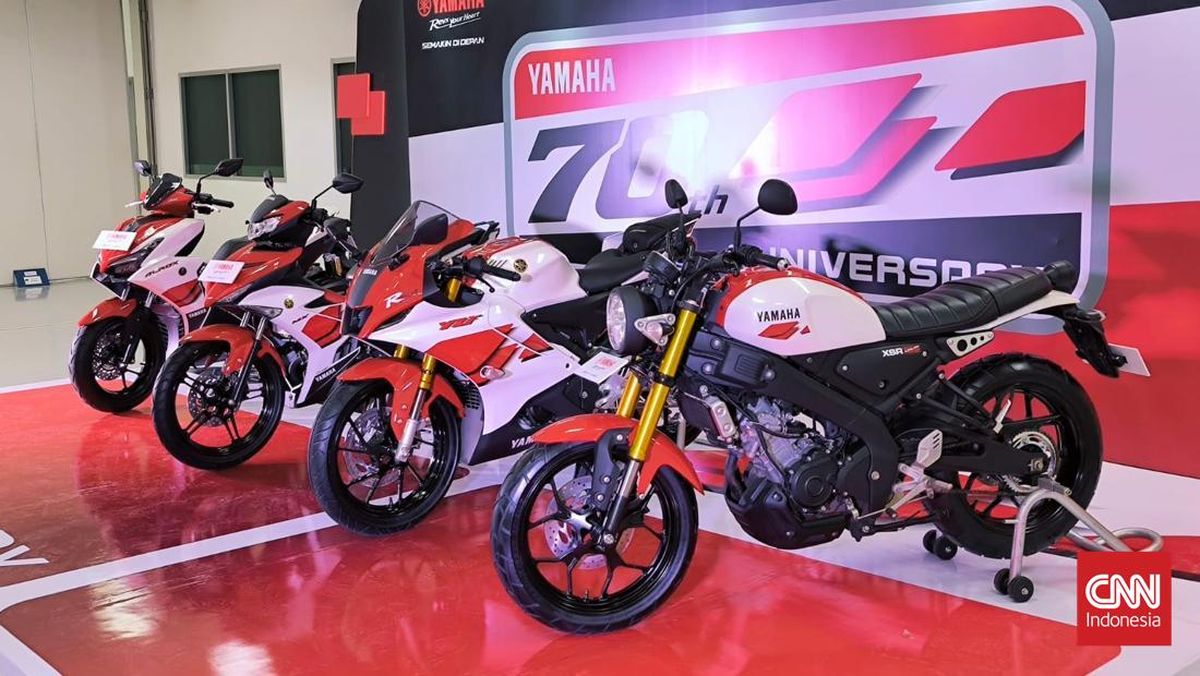 4 Motor Yamaha Pakai Livery Khusus Ulang Tahun Yamaha Ke-70
