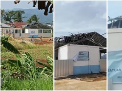 Atap Dapur SPPG di Pesawaran Rusak Usai Dihantam Angin Kencang