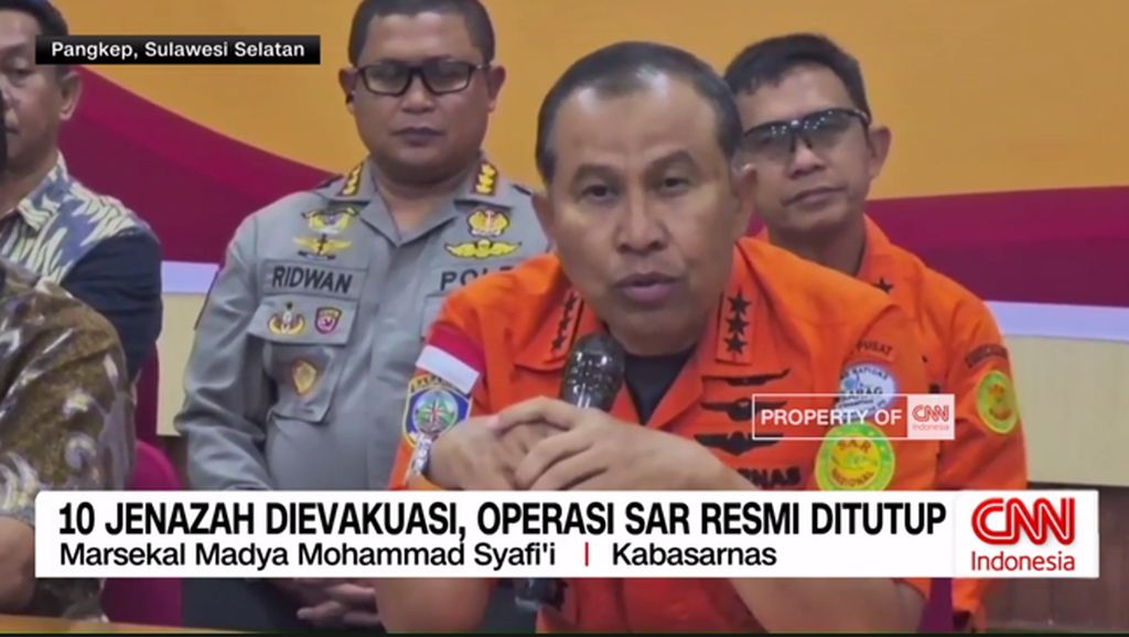 VIDEO: 10 Jenazah Dievakuasi, Operasi SAR Resmi Ditutup