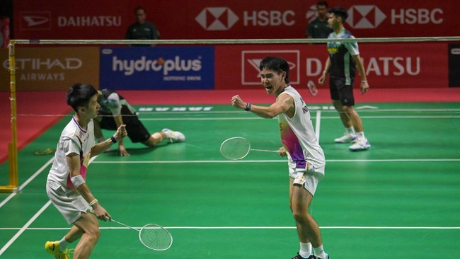 Raymond Indra/Nikolaus Joaquin berhasil lolos ke final Daihatsu Indonesia Masters 2026, Sabtu (24/1). Mereka antusias memburu gelar juara.