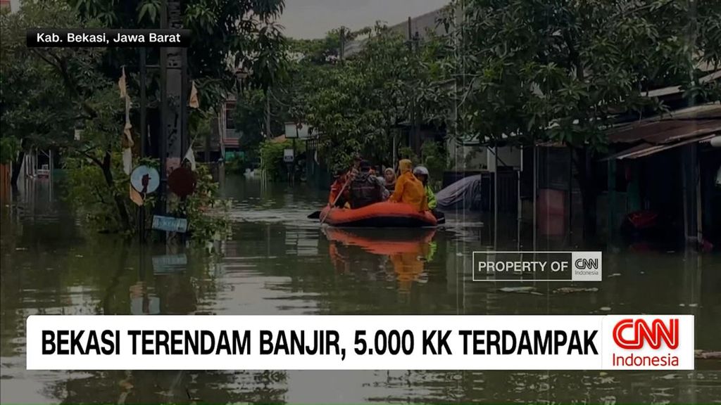 VIDEO: Bekasi Terendam Banjir, Lebih dari 5.000 KK Terdampak