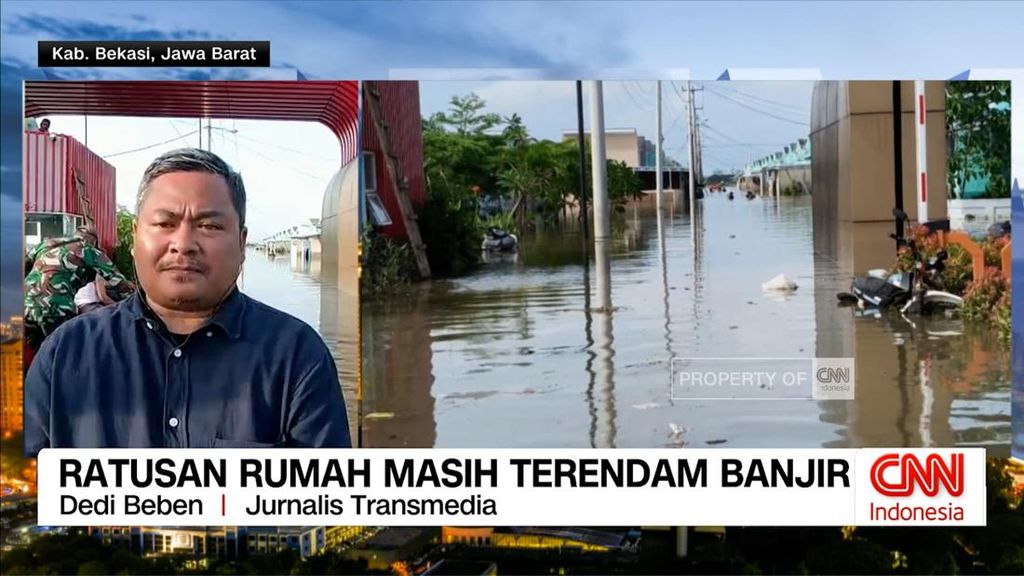 VIDEO: Ratusan Rumah Masih Terendam Banjir di Bekasi