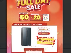 Kulkas Side by Side 436L Diskon Jumbo di Transmart Full Day Sale