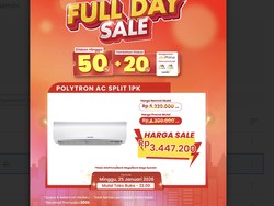 Beli AC Split 1 PK Lebih Hemat di Transmart Full Day Sale