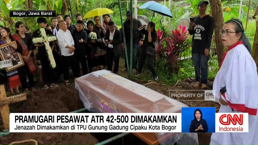 VIDEO: Pramugari Pesawat ATR 42-500 Dimakamkan