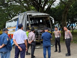 Hasil Pengecekan Kondisi Bus Harapan Jaya yang Kecelakaan di Kediri