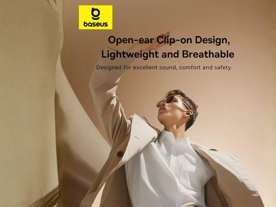 Baseus TWS Bass 15 Clip Open-Ear, Headset Unik Buat Sport & Kerja yang Nyaman Dipakai Seharian!