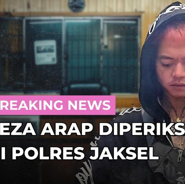 Live Streaming: Reza Arap Diperiksa di Polres Jaksel