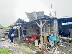 65 KK Terdampak Angin Kencang di Denpasar, 1 Anak Tertimpa Reruntuhan