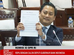Uji Kelayakan Deputi BI di DPR, Tommy Tunjukkan Bukti Keluar dari Gerindra