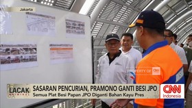 VIDEO: Jadi Sasaran Pencurian, Pramono Ganti Besi JPO