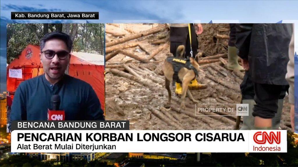 VIDEO: Pencarian Korban Longsor Cisarua Masuki Hari Ketiga
