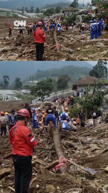 Pencarian Korban Longsor Cisarua: 105 Hilang, 25 Jenazah Dievakuasi