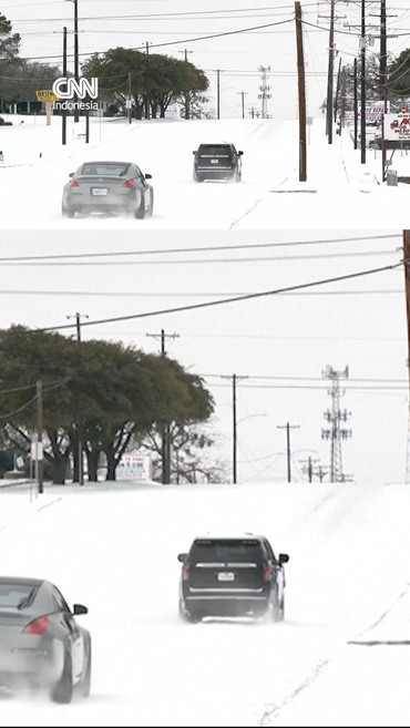 Penampakan Wilayah Timur AS Diselimuti Badai Salju Ekstrem