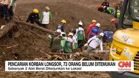 VIDEO: Pencarian Korban Longsor, 73 Orang Belum Ditemukan