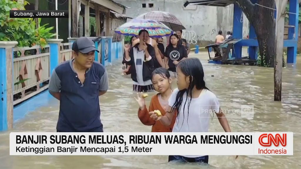 VIDEO: Banjir Subang Meluas, Ribuan Warga Mengungsi