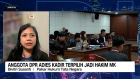 VIDEO: Anggota DPR Adies Kadir Terpilih Jadi Hakim MK