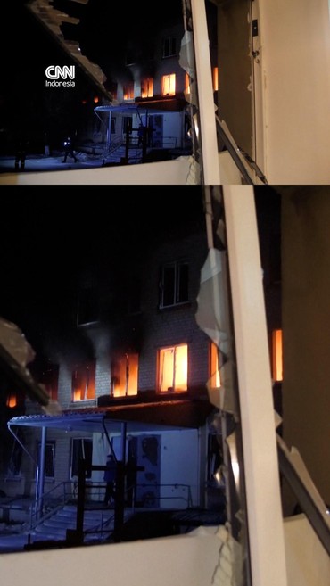 Rudal & Drone Rusia Gempur Kharkiv Ukraina Semalaman, 2 Orang Luka