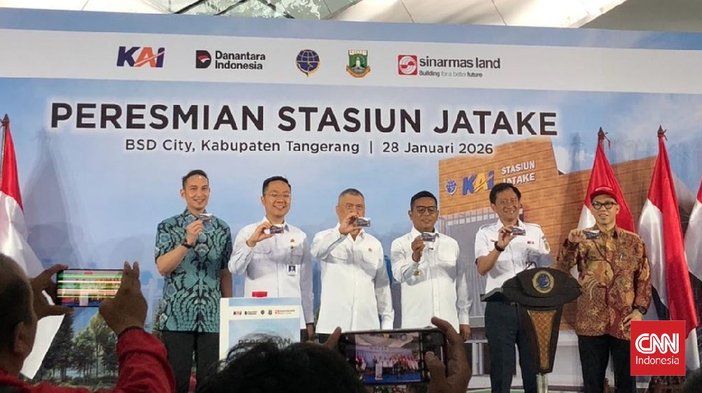 Menhub Dudy Resmikan Stasiun KRL Jatake, Termegah di Tangerang